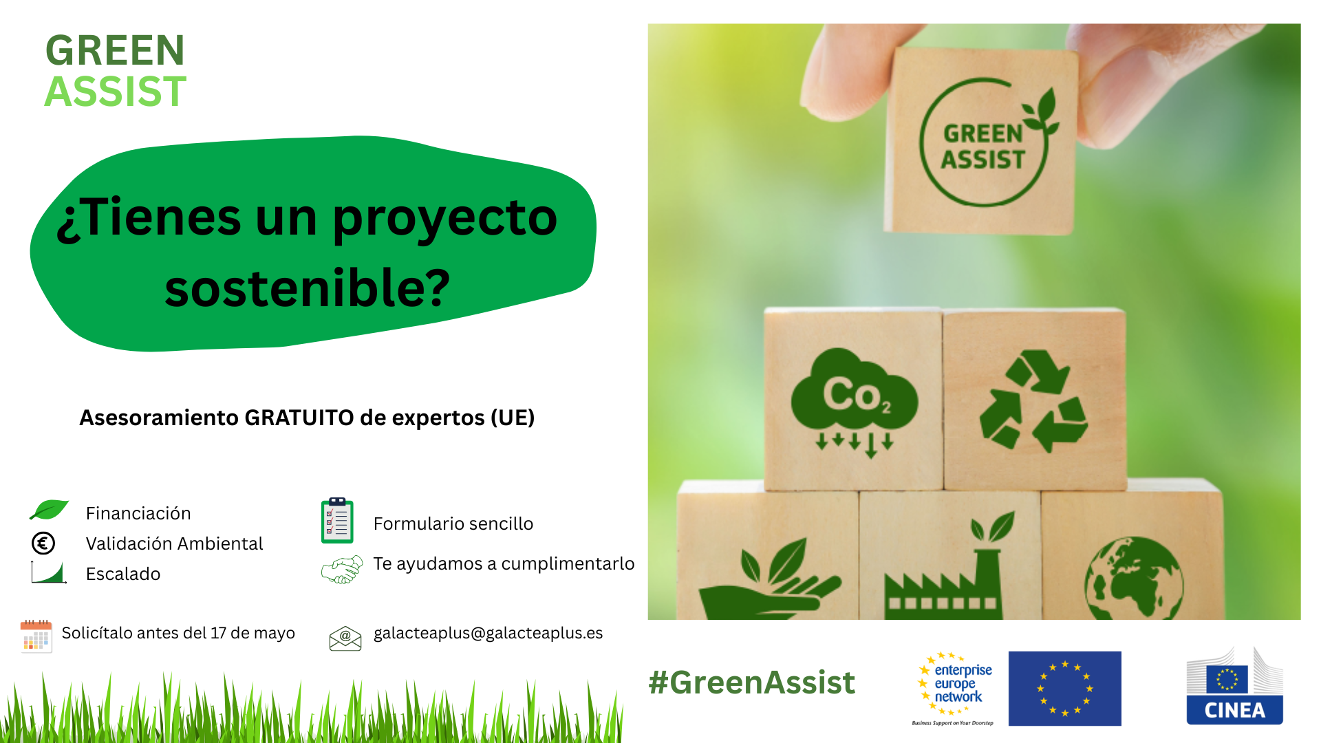 Green Assist: apoyo experto y gratuito para impulsar proyectos sostenibles